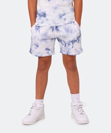 Santa Cruz Checked Out Flamed Dot Boys Track Short - Blue Tie Dye